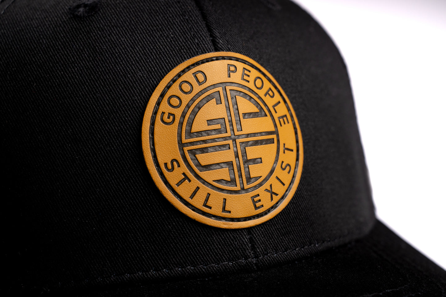 Leather Emblem Trucker Hat